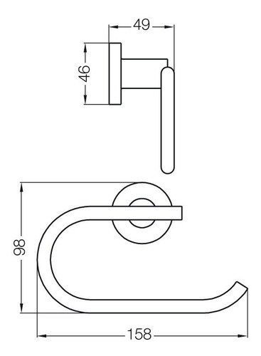 Imagen 5 de 8 de Kit Accesorios Baño Fv Libby 5 Piezas Cromado Cs6897 *