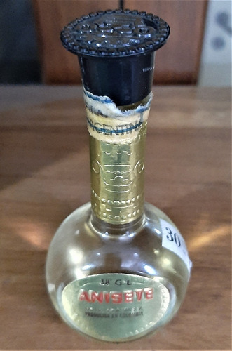 Botellita Licor De Los Andes Anisete Cerrada 1970 (Usado)