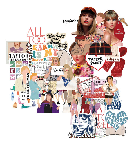 3 Imprimibles Digitales Taylor Swift Stickers 