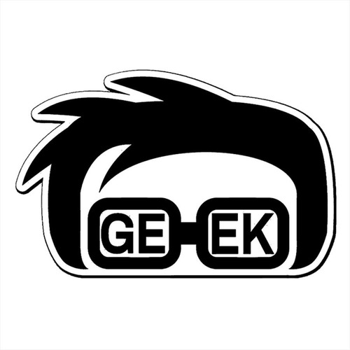 Adesivo De Parede 40x26cm - Geek Head Glasses Óculos Geek