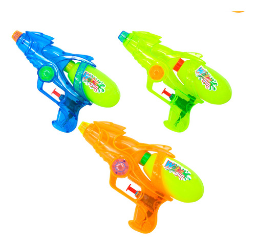 Kit 3 Pistola Água Arminha Arma Brinquedo Piscina Infantil