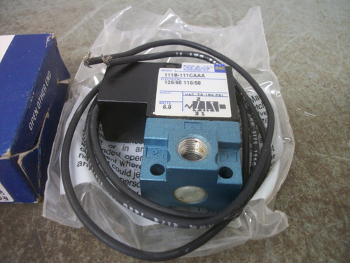 Mac Solenoid Valve 111b-111ca 120vcoil 6.8w 150psi Nib Bbx
