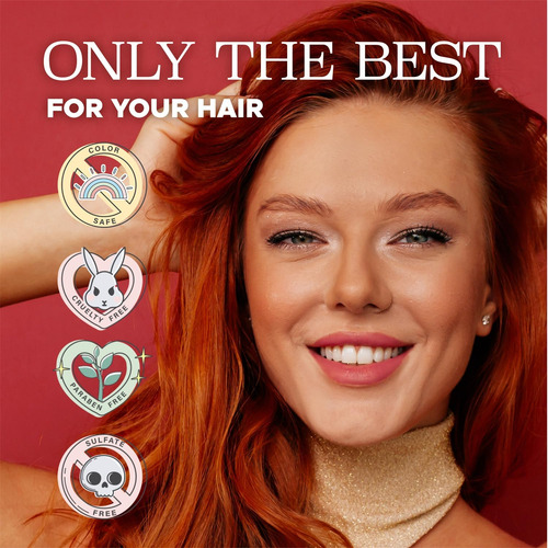 Conjunto De Shampoo E Condicionador Para Cabelos Vermelhos L