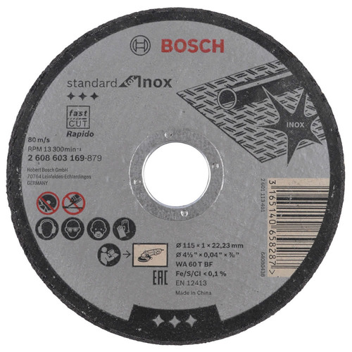 Disco De Corte 4 1/2  115x1x22,23 2608603169 - Bosch