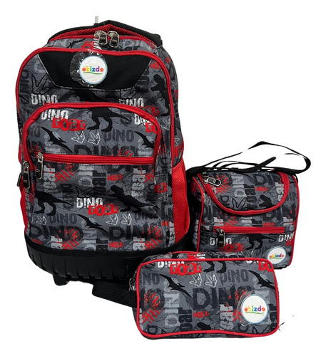 Pack Mochila + Lonchera + Estuche Escolar/ Ekizde