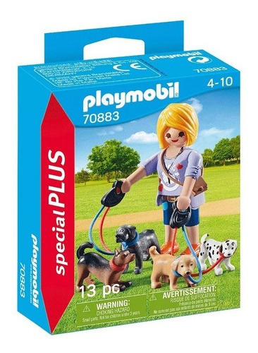 Figuras Para Armar Playmobil Special Plus Cuidadora De Perro Cantidad de piezas 13