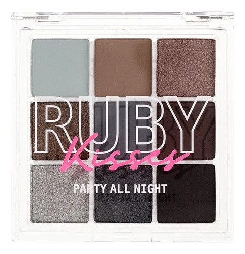 Paleta De Sombras Memories Collection - Party All Night - Rk Cor Da Sombra 9 Tons