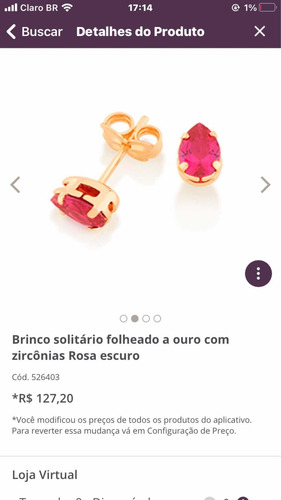 Imagem 2 de 3 de Brinco Solitário