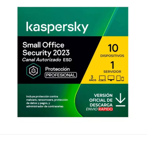 Kaspersky Small Office - Licencia Base Esd - 10 Pcs 3 Años