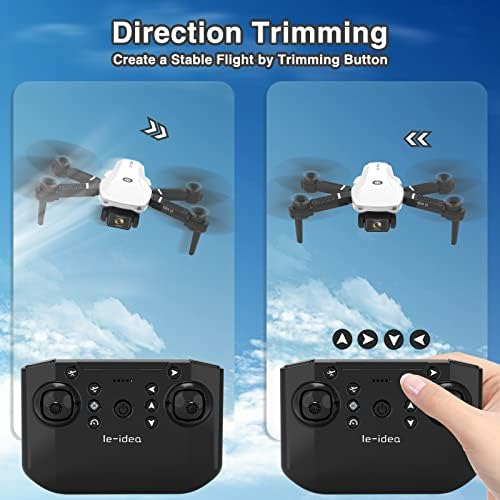 Le-idea Idea10 Mini Drone Con Cámara, 2 Cámaras Fpv Drones P