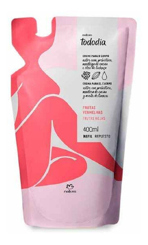 Natura Hidratante Corporal Tododia Repuesto Crema De 400 Ml Tipo De Envase Repuesto Fragancia Frutos Rojos Tipos De Piel Todo Tipo De Piel