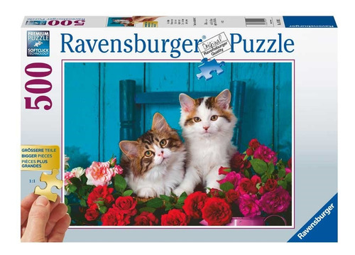 Puzzle Gatitos Y Rosas 500 Piezas- Ravensburger