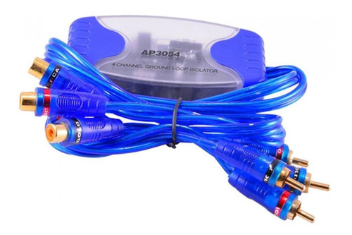 Imagen 5 de 8 de Filtro De Ruido Rca De 4 Canales Suppror Ground Loop