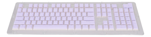 Teclados Mecánicos Violetas, Teclas Pbt, Diseño Alto Y Bajo