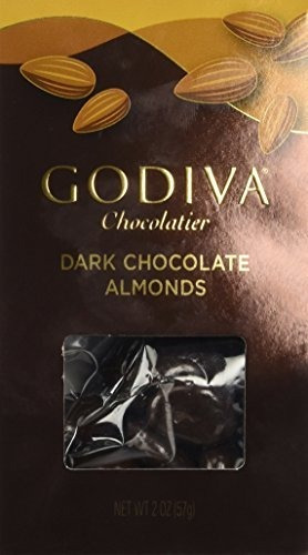 Godiva Choc Drk Almond, 2 Oz