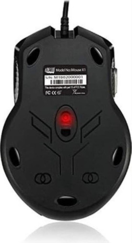 Adesso Imouse X1, Mouse Juegos Multicolor 6 Botones (rojo)