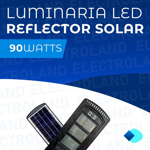 Imagen 2 de 10 de Reflector Led Solar Luminaria 90w Sensor Movimiento Ext