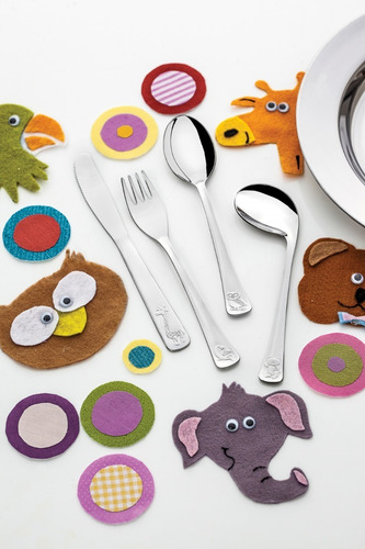 Kit Infantil Tramontina Para Refeição Em Aço Inox 5 Peças