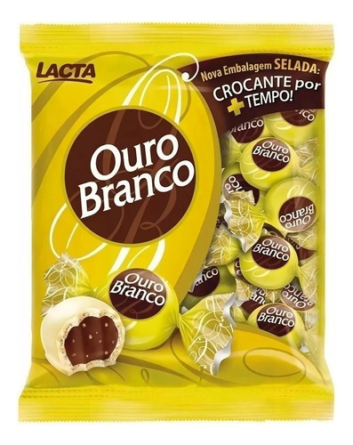 Bombom Com Recheio De Chocolate E Cobertura Chocolate Branco