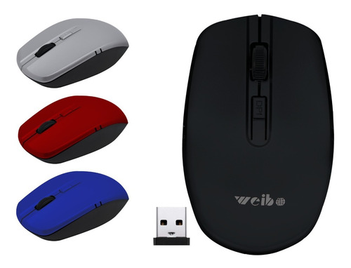 Mouse Optico Inalambrico Usb 2.4 Ghz Wireless Notebook Pc