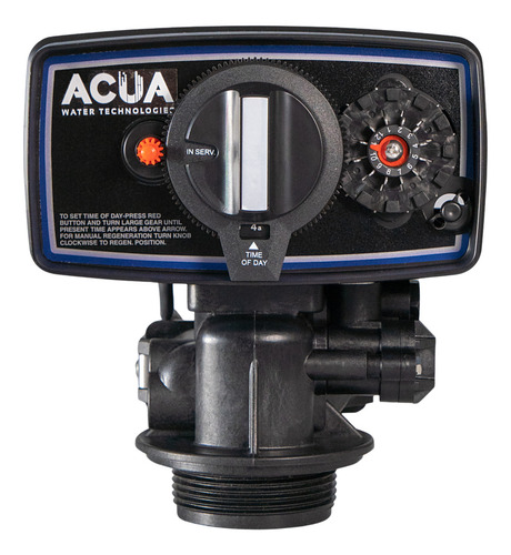 Valvula Para Filtro Agua Automatica ACUA 5600FT Retrolavadoxtiempo Color Negro