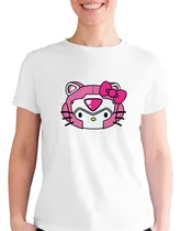 Comprar Playera Sanrio Amigos Rosa Hello Kitty Ciber Robot Moño