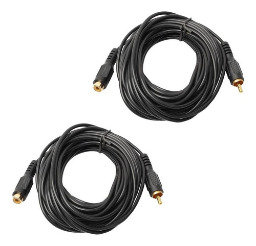 2 Piezas De Extensión Phono Enchufe A Enchufe De 6 Pies