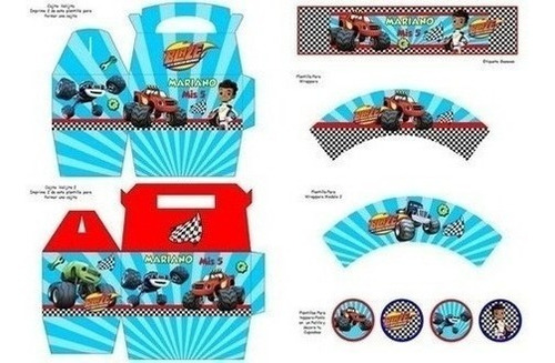 Kit Imprimible Para Tu Fiesta Blaze And The Monster Machines