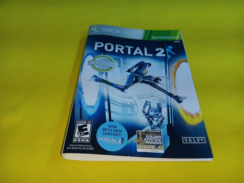 Portada Original Portal 2 Platinum Hits Xbox 360