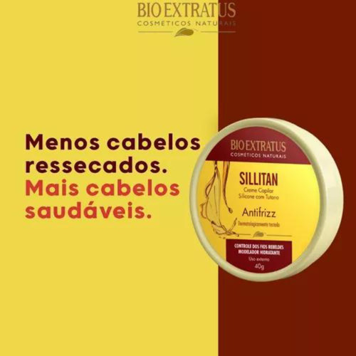 Pomada Anti-frizz Modeladora Bio Extratus Sillitam 40g