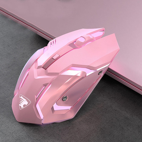 Portátil G304 2.4g Mouse Sem Fio 7 Botões 3 Cor De Rosa