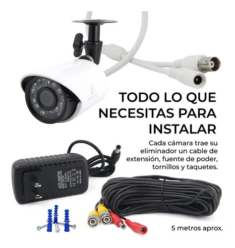 Kit Videovigilancia 16 Camaras 1mp Circuito Cerrado 1080p Hd