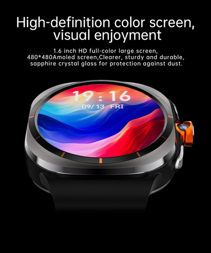 Smart Watch 32gb Android Amoled Wifi Mensajes Camara Videos Negro Negro