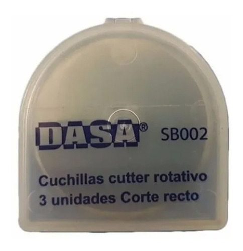 Imagen 2 de 4 de Repuesto Para Cutter Rotativo Dasa Rectos X 3 Unidades