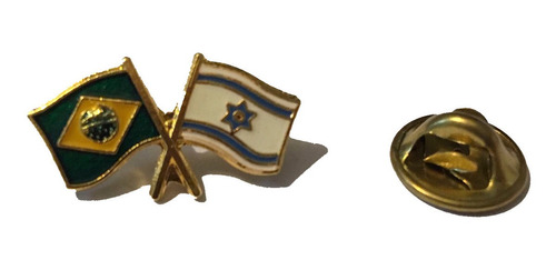 Pin Da Bandeira Do Brasil X Israel