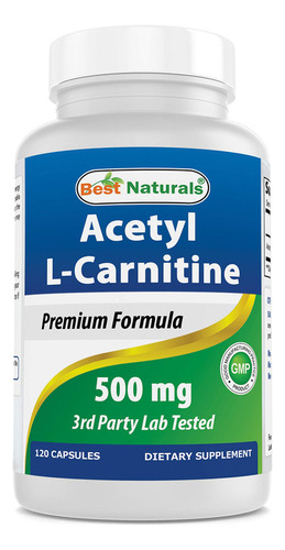 Mejor Acetil L-carnitina 500 Mg 120 Cápsulas (120 Recuento