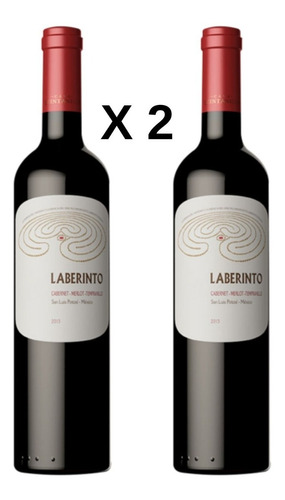 Imagen 1 de 6 de Vino Tinto Laberinto Blend Quintanilla Pack 2 Botellas 750ml
