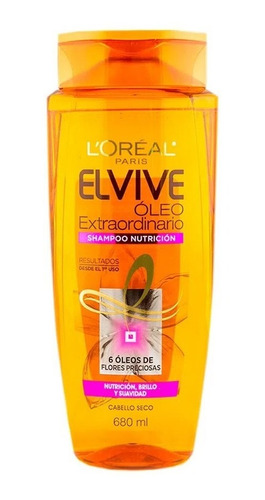 Shampoo Elvive Óleo Extraordinario 680ml Cabello Seco 