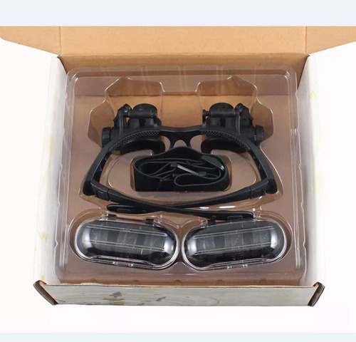 Imagen 9 de 10 de Gafas Lupa Relojero 20x Con Luz Led