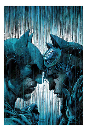 Póster Decorativo Diseño Comics Batman Vs Gatúbela