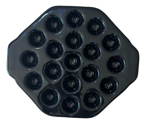 Provoletera Negra Ceramica Apta Parrilla Horno Microondas