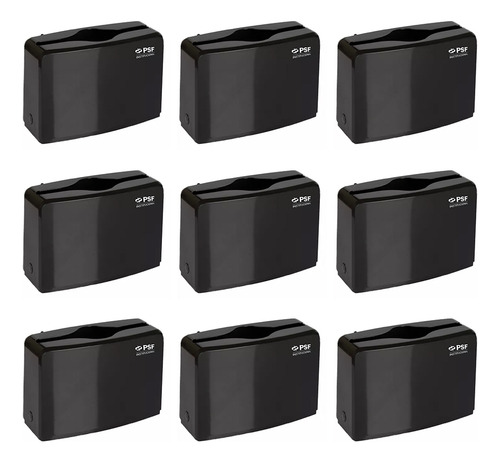 9 Despachadores De Toalla Tipo Sanitas Para Mesa Negro