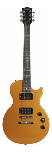 Guitarra Eléctrica Smithfire Les Paul Dorada Lp-100 Paquete Color Dorado Material del diapasón Maple Orientación de la mano Diestro