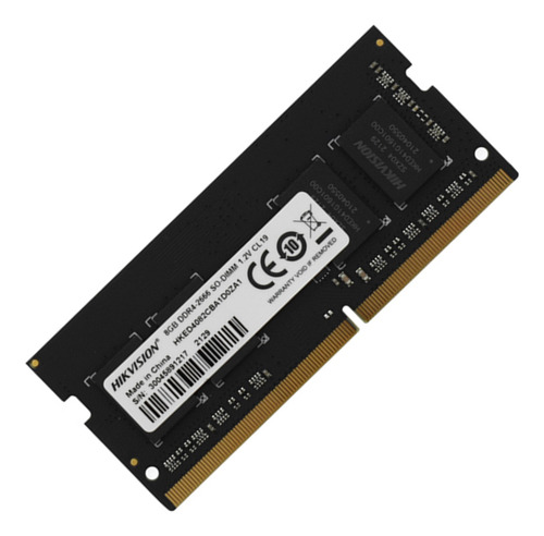 Memoria Ram Ddr4 Hikvision 8gb 2666mhz Sodimm 1.2v 260 Pines