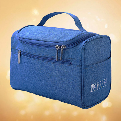 Bolsa De Lavado De Viaje Con Cremallera Neceser Azul