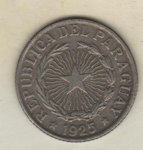 Paraguay Escasa Moneda De 2 Pesos Año 1925 Km 14 - Excelente