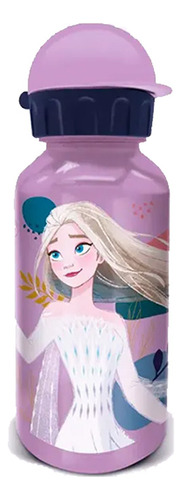 Botella  School Frozen Con Tapa Escolar Elsa
