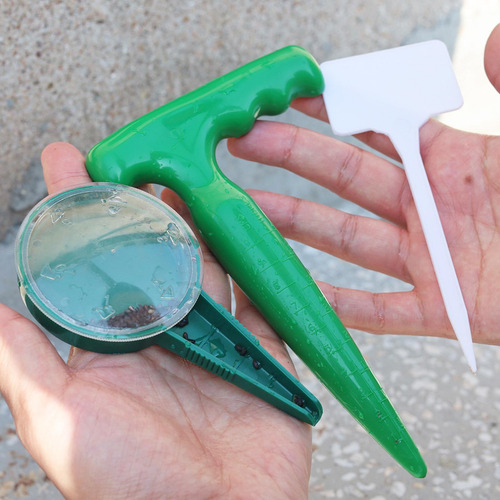 Sembrar Dispensador De Semillas Establecer Con 1 Pc Seeder
