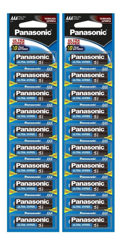 Pila Aaa Panasonic Carbon Zinc Ultra Hyper Pack X 40 Unids