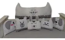 Comprar Chichonera Animalitos Con Cabecera Set Cuna Funcional Bebe